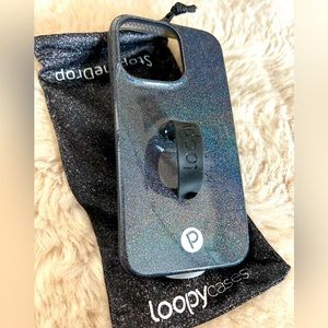 Loopy iPhone 13 Pro Sparkle Black Case